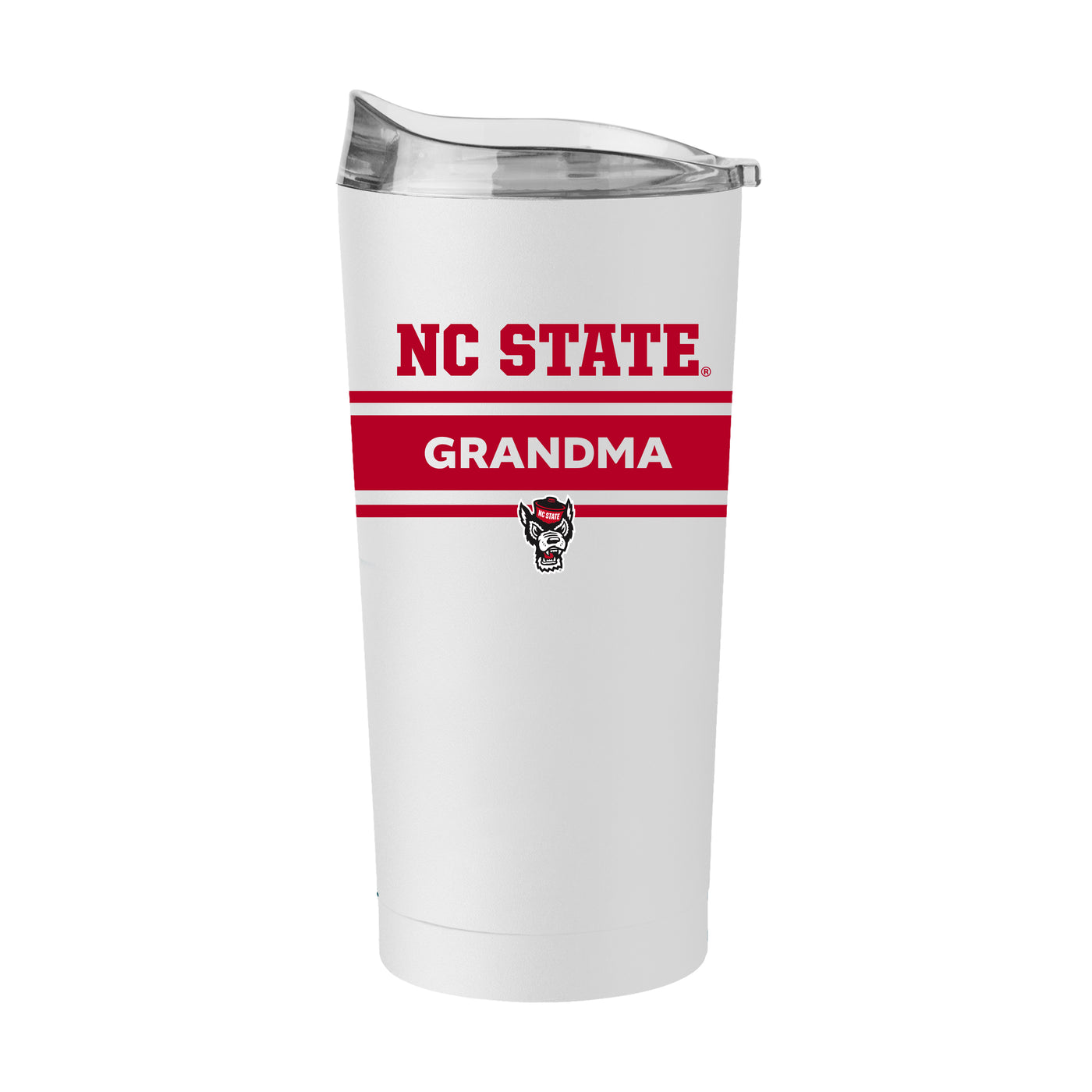 NC State Grandma White 20oz Powder Coat Tumbler