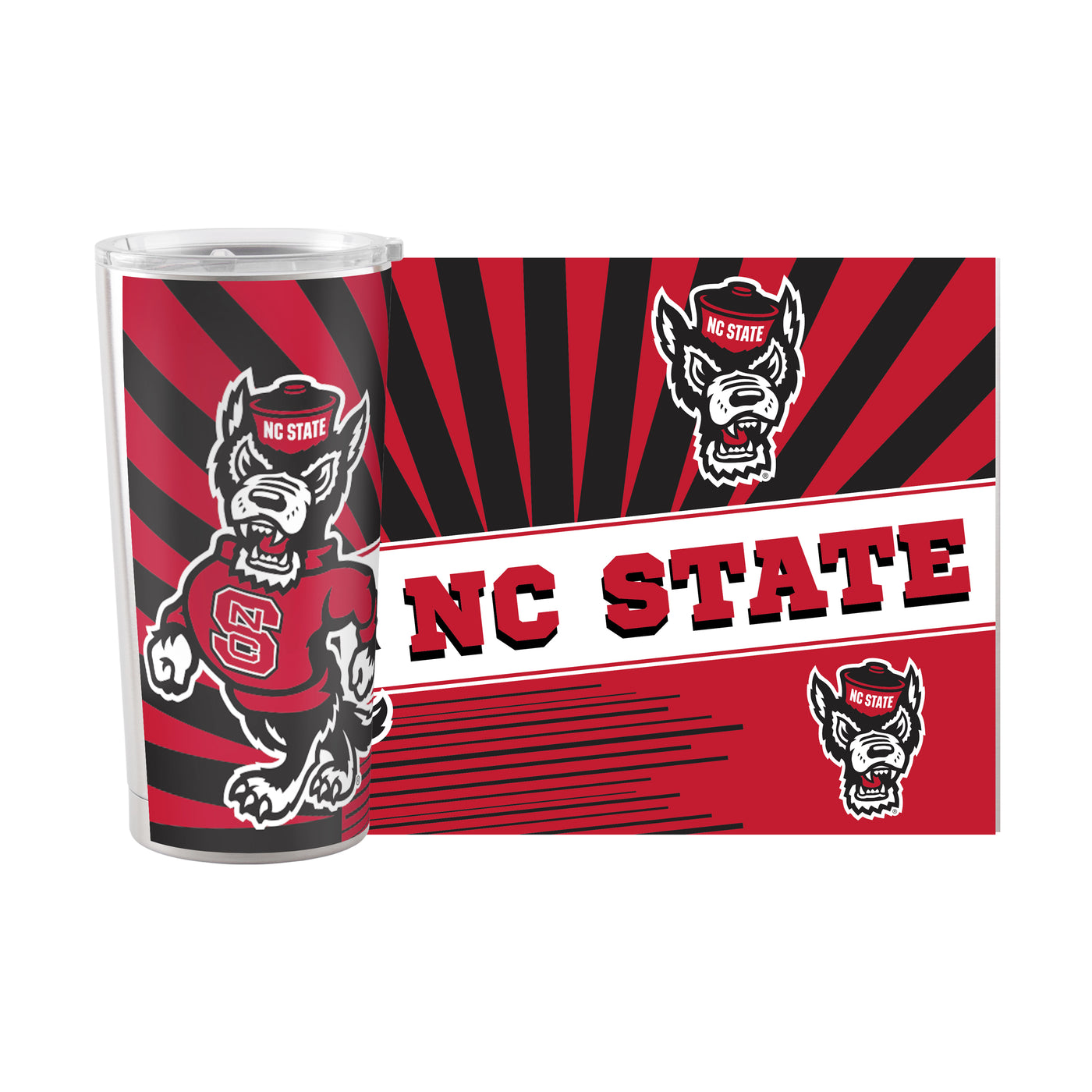 NC State 20oz Mascot Stainless Tumbler