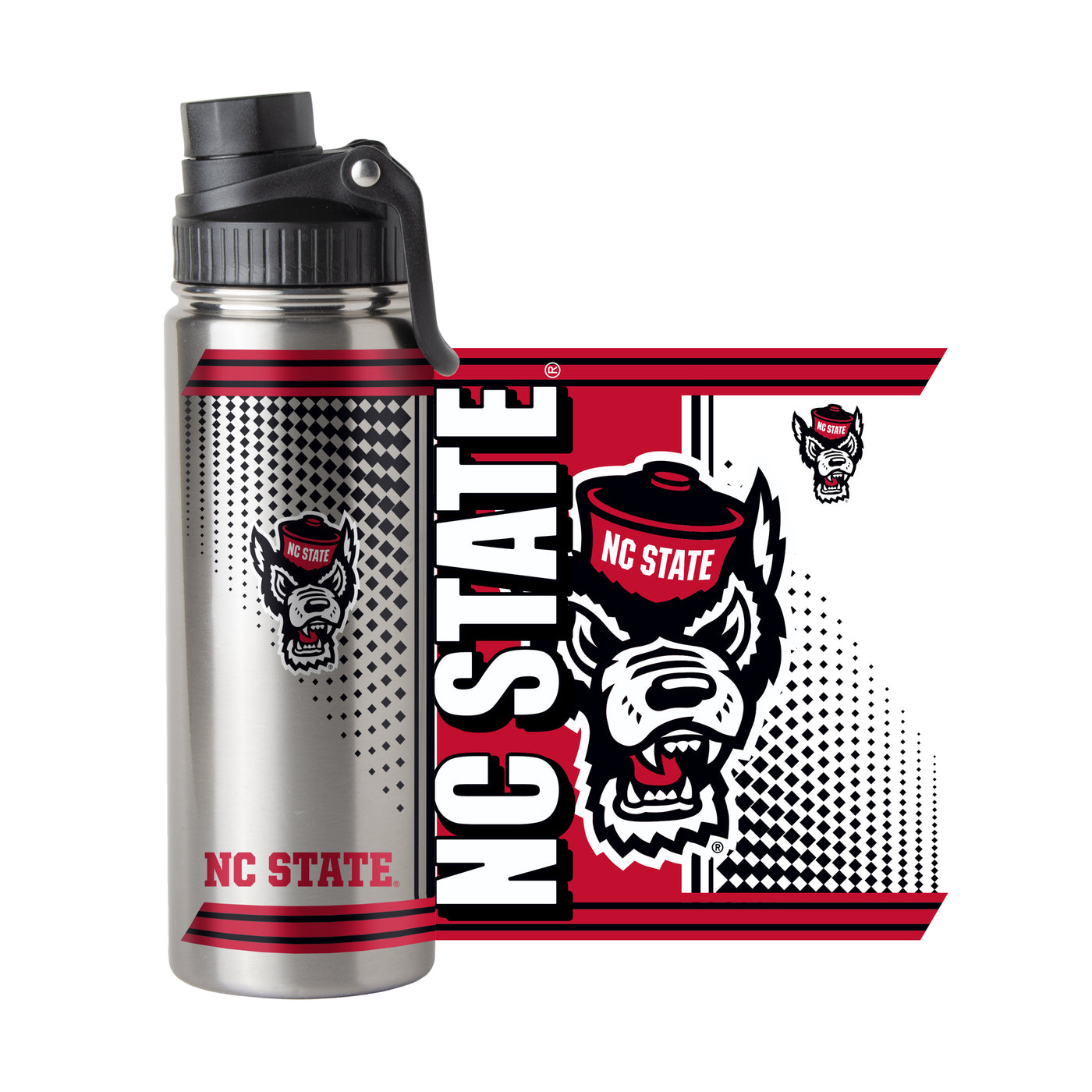 NC State 21oz Hero Stainless Twist Top Bottle