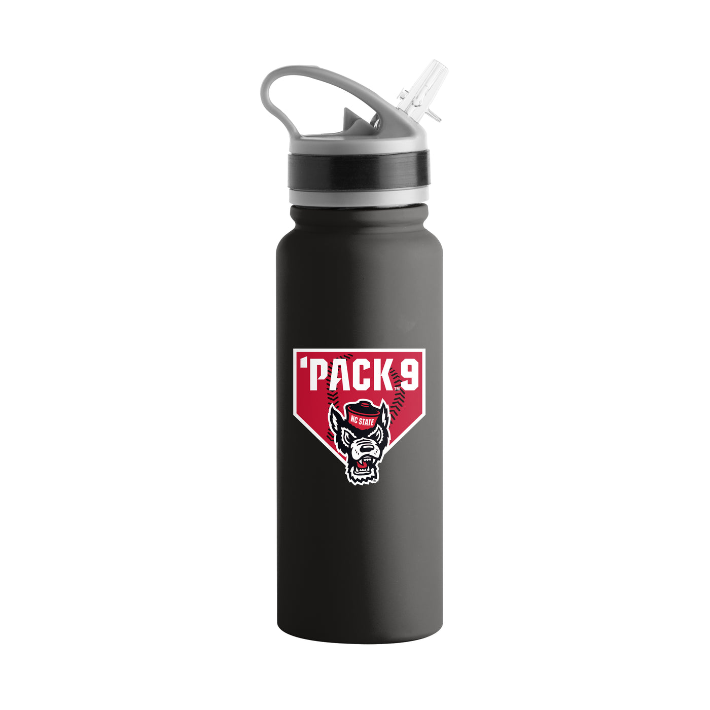 NC State 'Pack 9 25oz Single Wall Flip Top Bottle