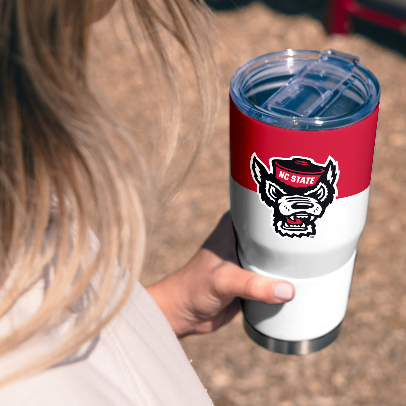 NC State 30oz Colorblock Stainless Steel Tumbler