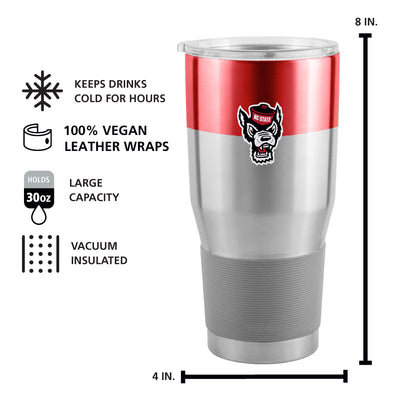 NC State 30oz Colorblock Stainless Steel Tumbler