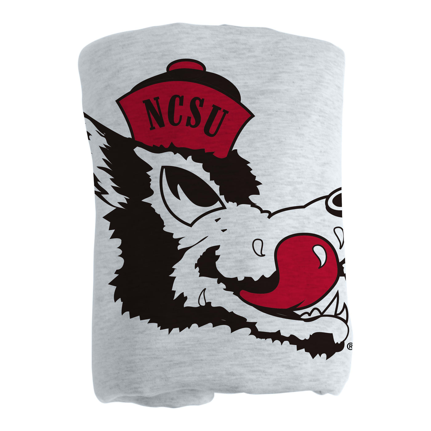 NC State Vault Athletic Gray Sublimated Sweatshirt Blanket