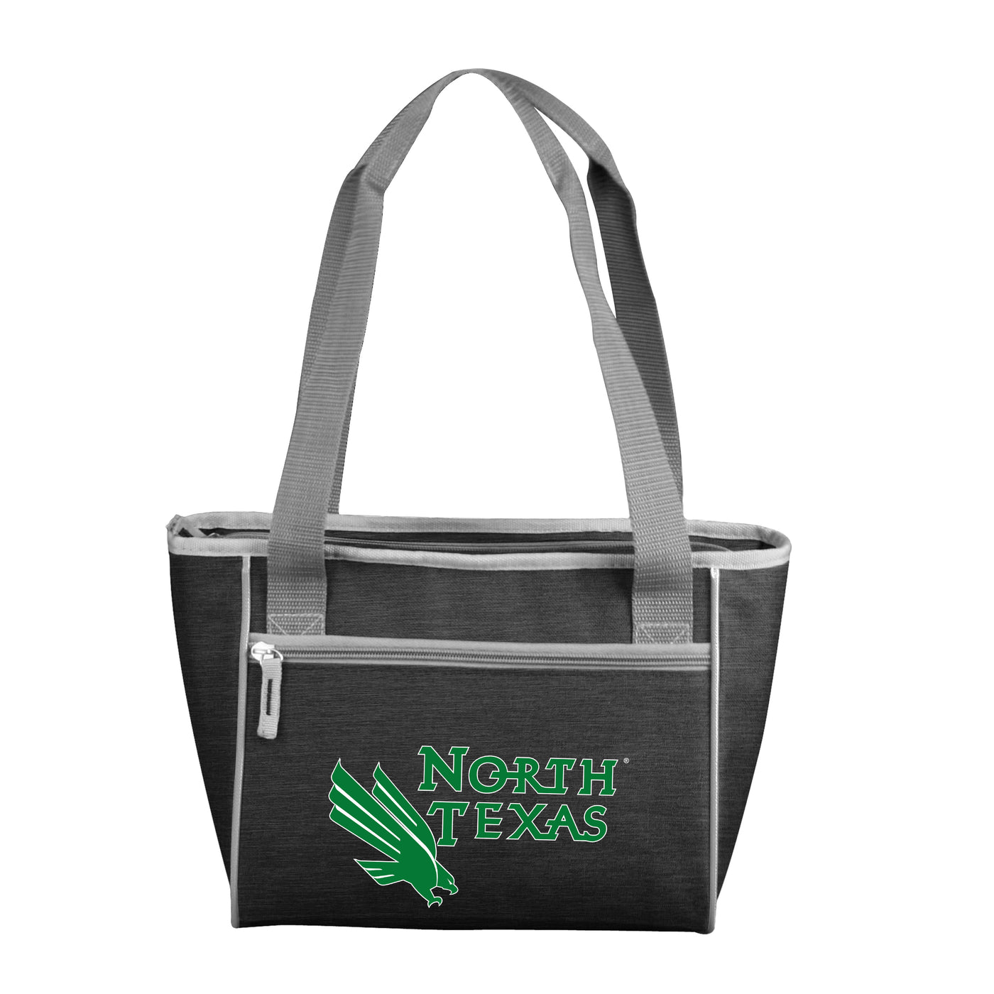 North Texas University Black Crosshatch 16 Can Cooler Tote