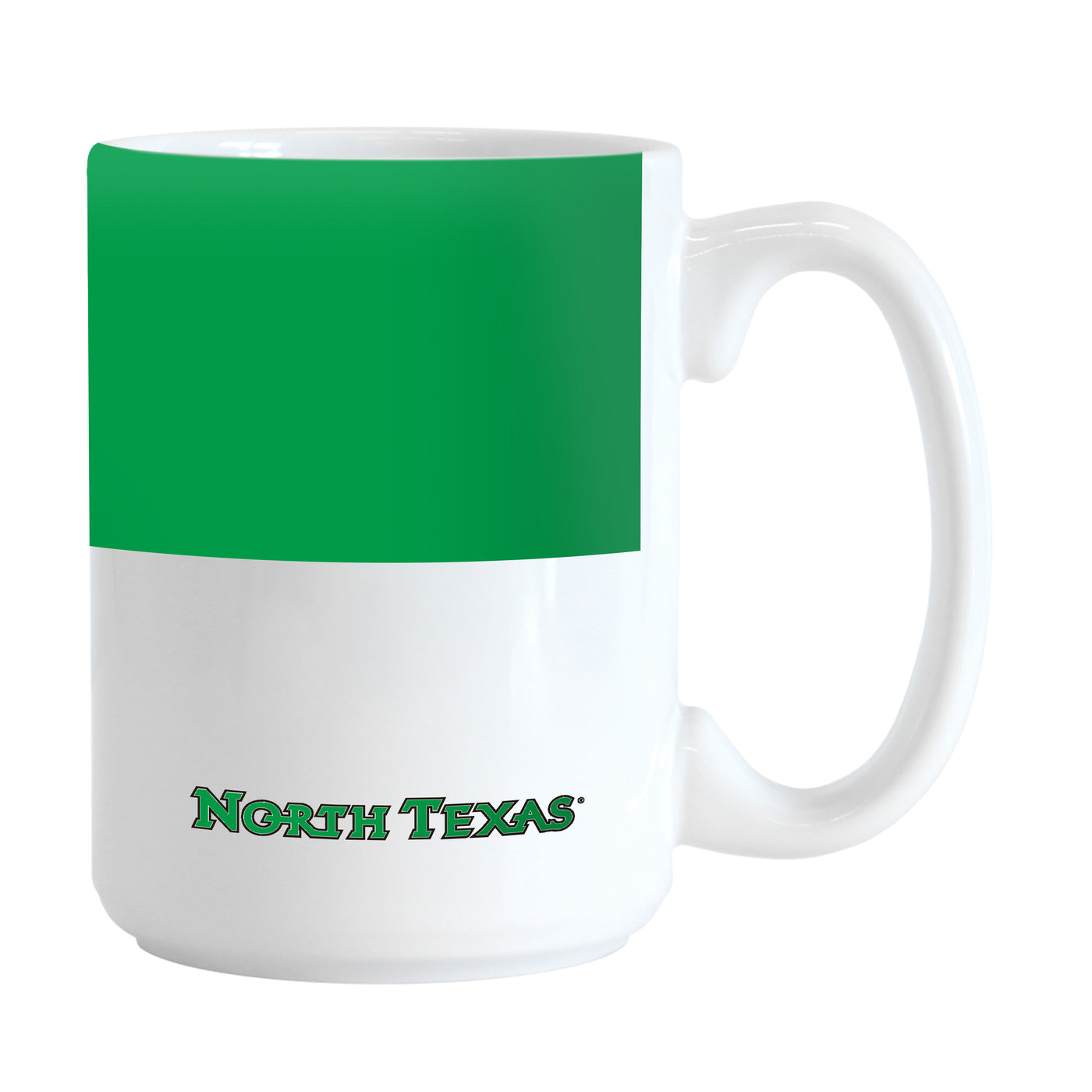 North Texas 15oz Colorblock Sublimated Mug