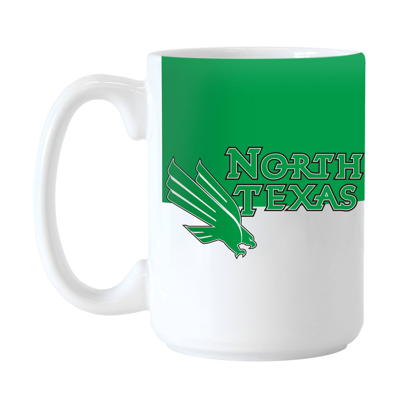 North Texas 15oz Colorblock Sublimated Mug