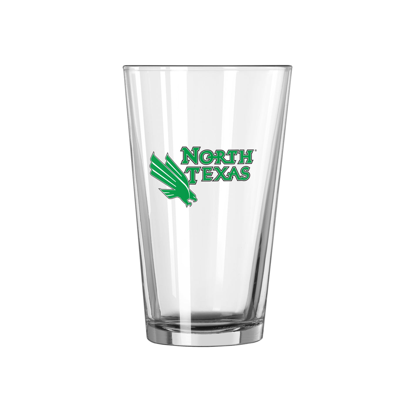 North Texas 16oz Logo Pint Glass - Logo Brands