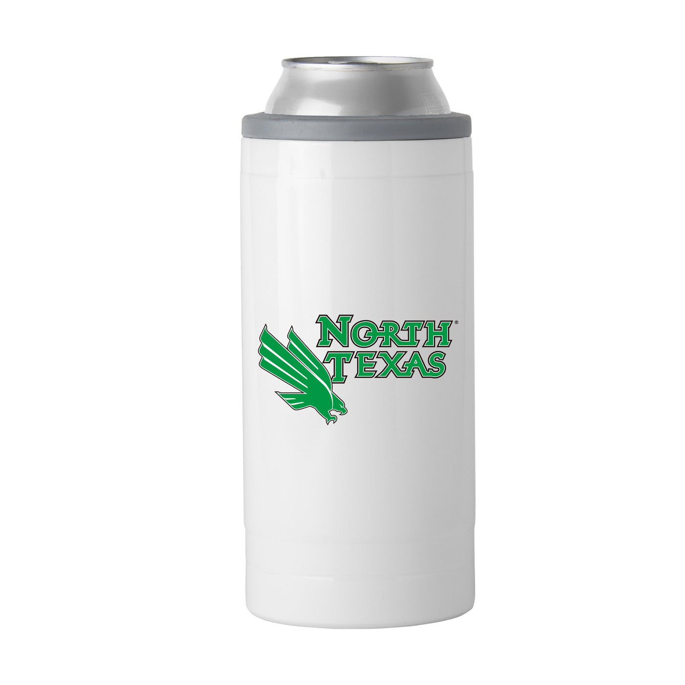 North Texas Gameday 12 oz Slim Can Coolie