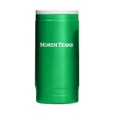 North Texas 12oz Flipside Powder Coat Slim Can Coolie