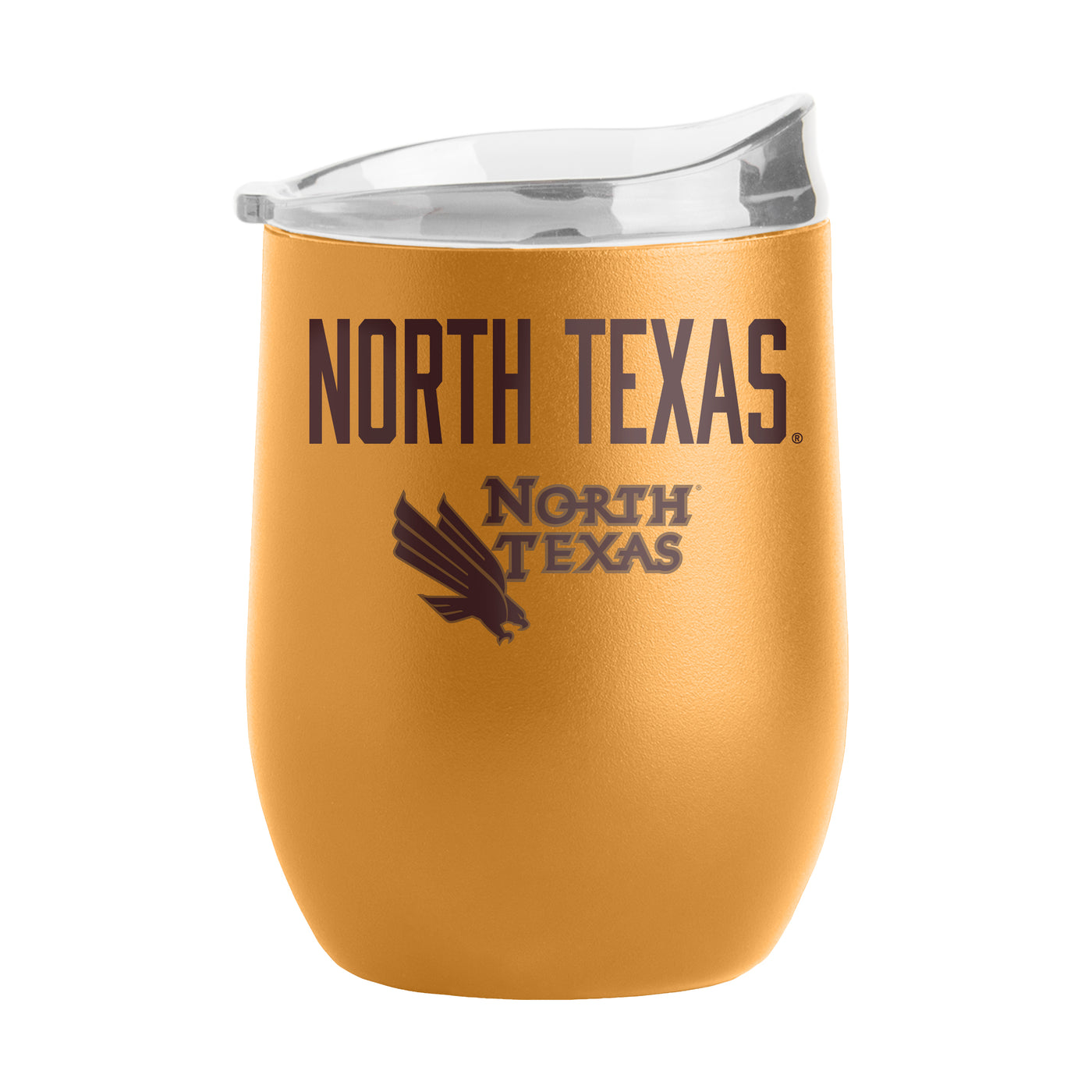 North Texas 16oz Huddle Powder Coat Curved Bev
