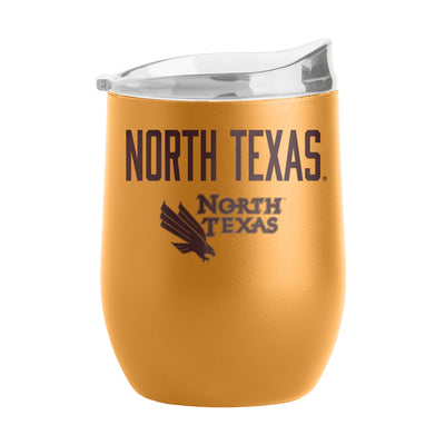 North Texas 16oz Huddle Powder Coat Curved Bev