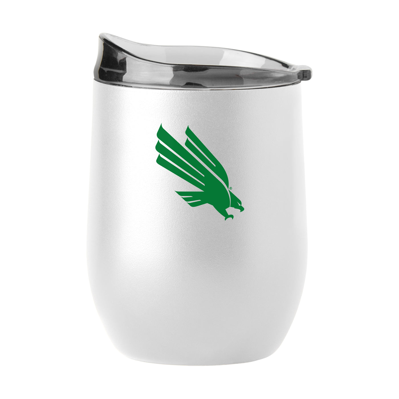North Texas 16oz Swagger White Powder Coat Curved Beverage