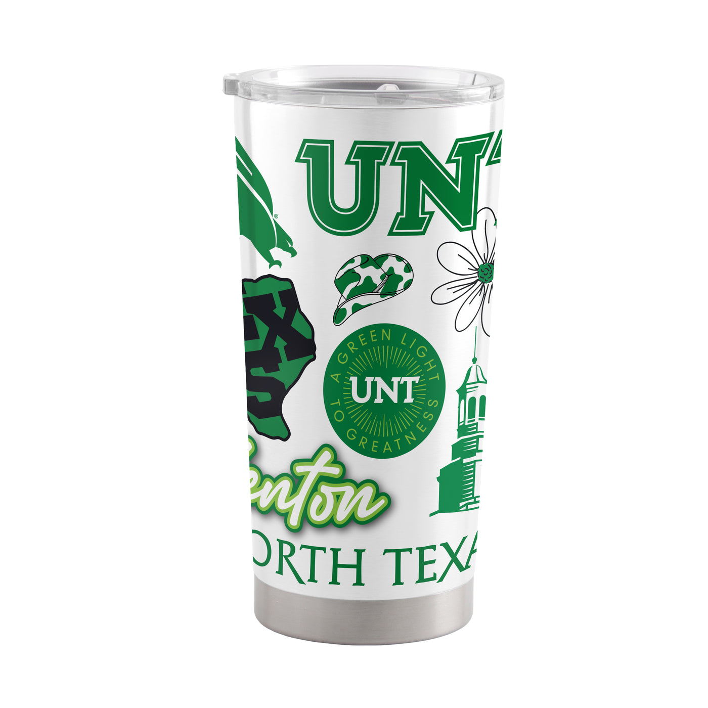 North Texas 20oz Native Stainless Tumbler
