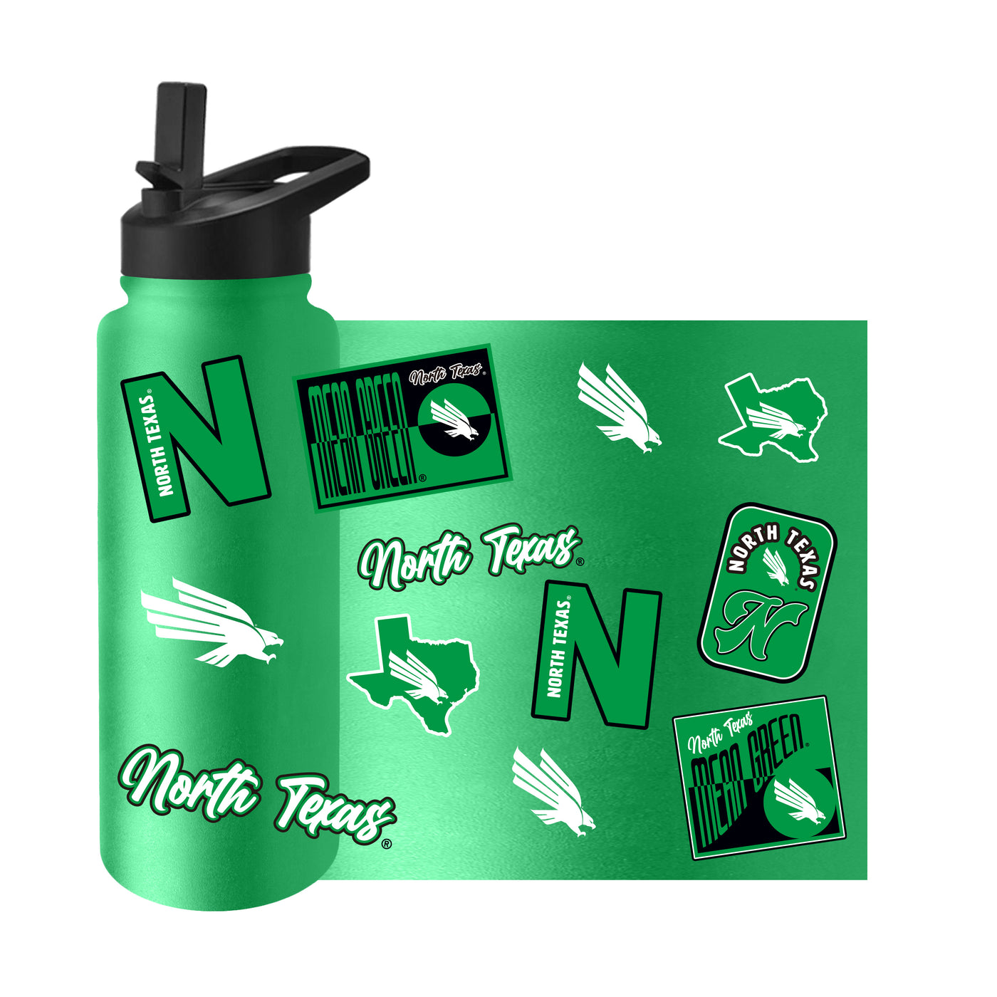 North Texas 34oz Dreamweave Quencher Bottle
