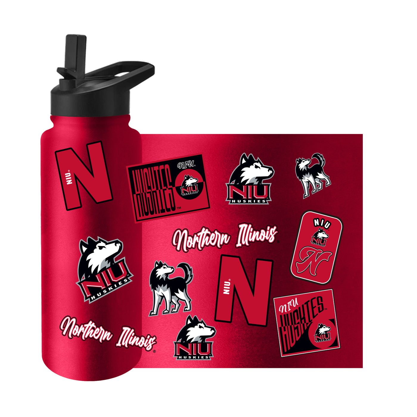 Northern Illinois 34oz Dreamweave Quencher Bottle