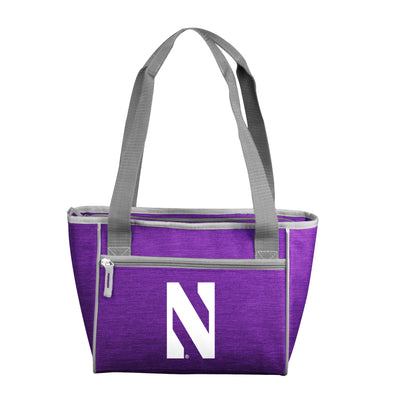 Northwestern Crosshatch 16 Can Cooler Tote - Logo Brands