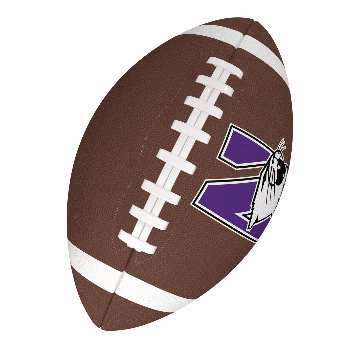 Northwestern Team Stripe Official-Size Composite Football