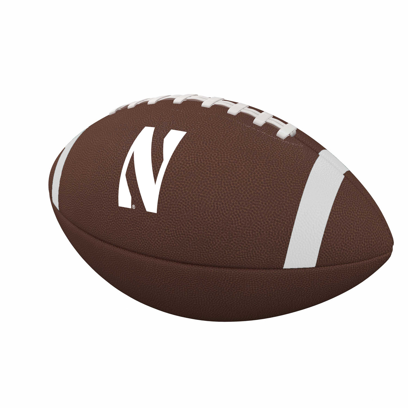 Northwestern Team Stripe Official-Size Composite Football