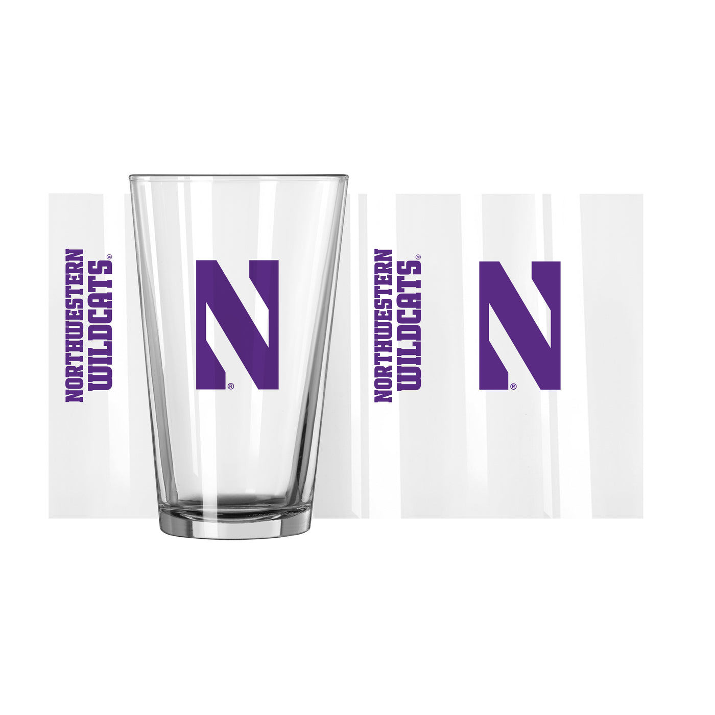 Northwestern 16oz Gameday Pint Glass