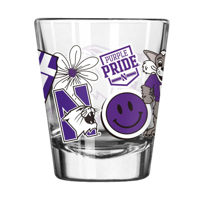 Northwestern 2oz Native Shot Glass