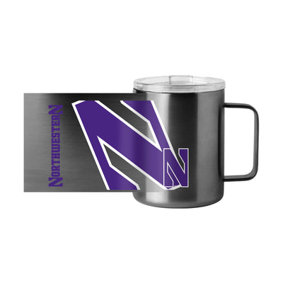 Northwestern 15oz Hype Black Stainless Steel Mug