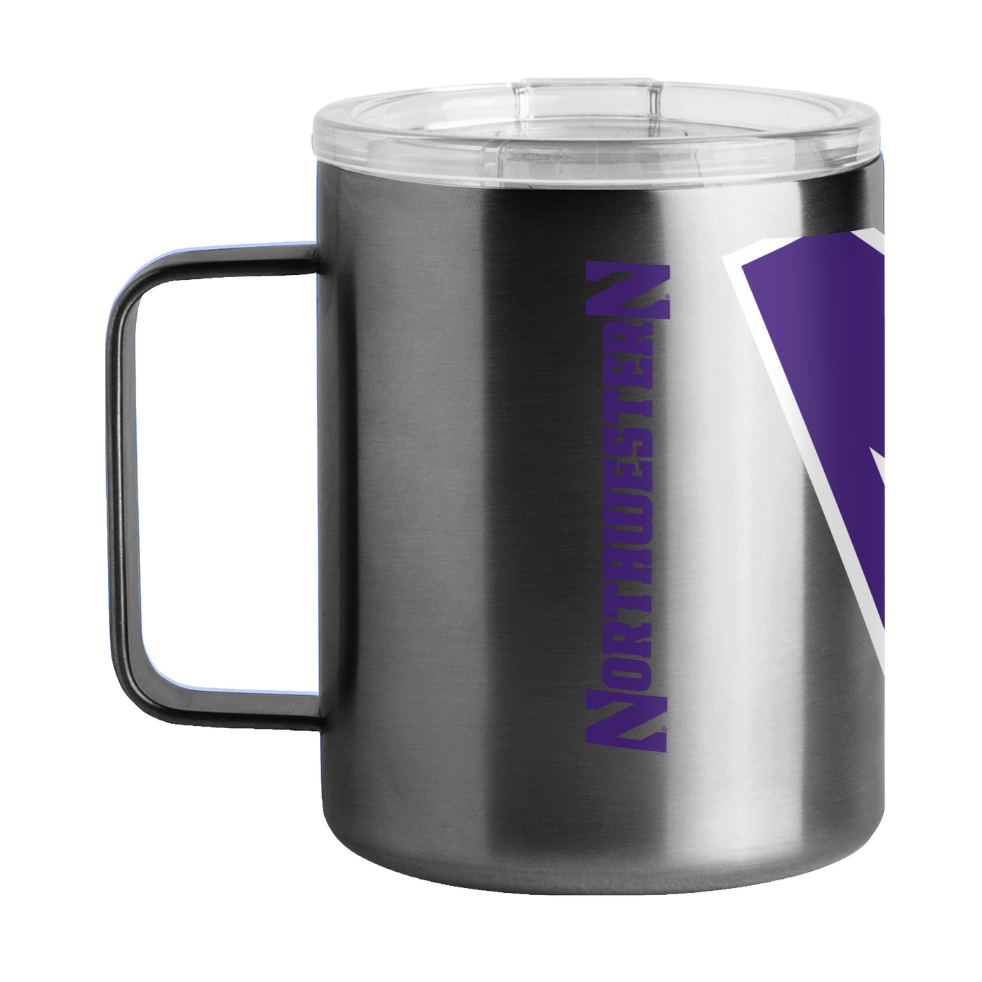 Northwestern 15oz Hype Black Stainless Steel Mug