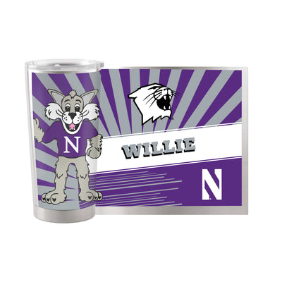 Northwestern 20oz Mascot Stainless Tumbler