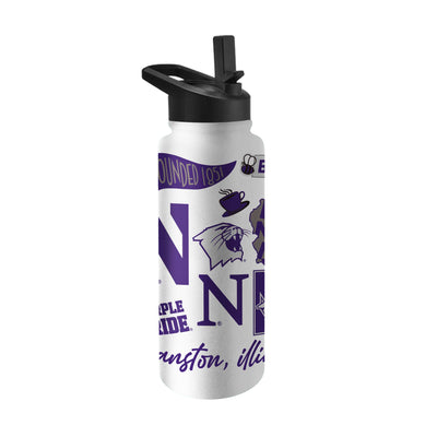 Northwestern 34oz Native Quencher Bottle