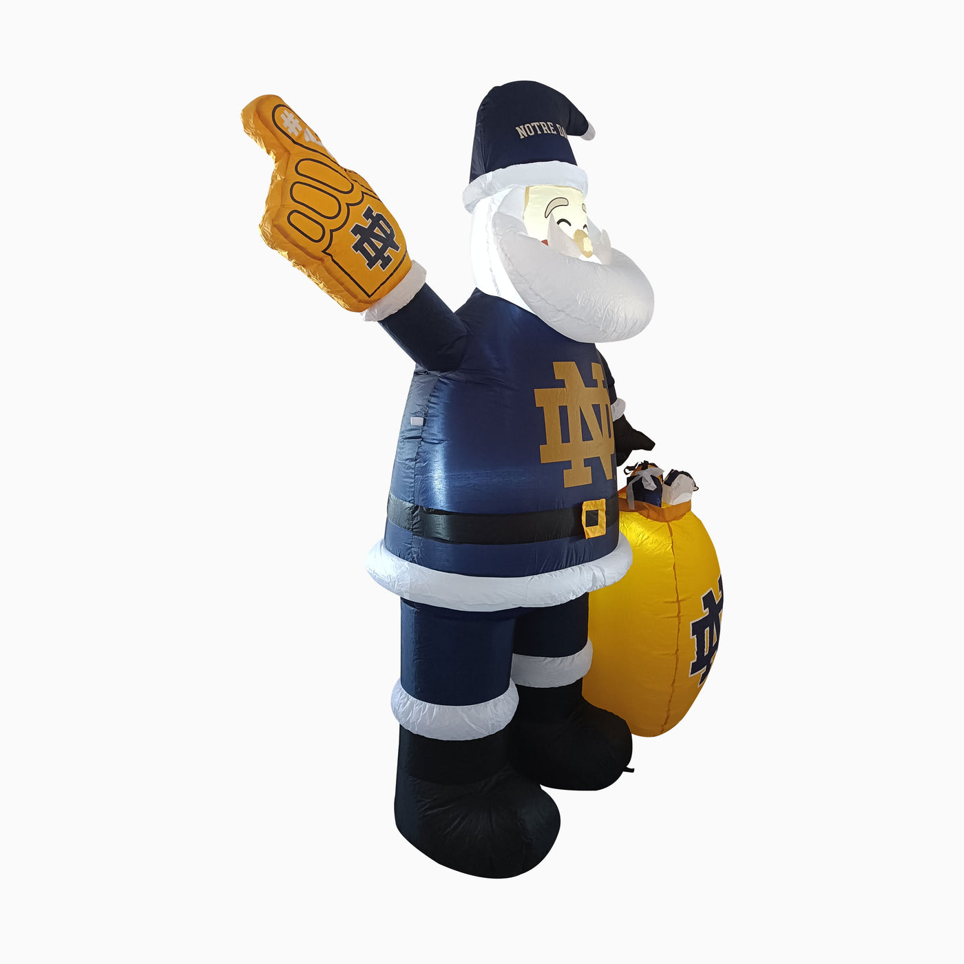 Notre Dame Santa Claus Yard Inflatable - Logo Brands