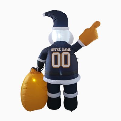 Notre Dame Santa Claus Yard Inflatable - Logo Brands