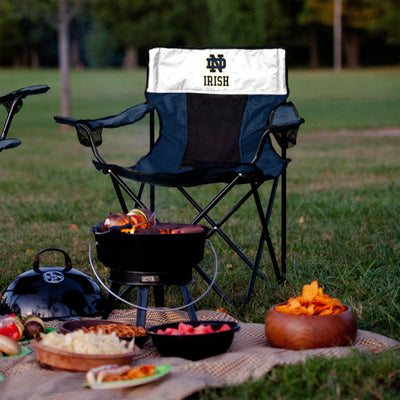Notre Dame Navy/White Elite Chair - Logo Brands