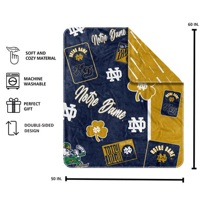 Notre Dame Dream Weave Throw 50x60