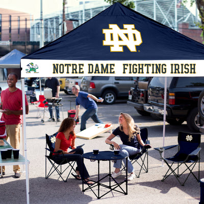 Notre Dame Navy/White Checkerboard Canopy - Logo Brands