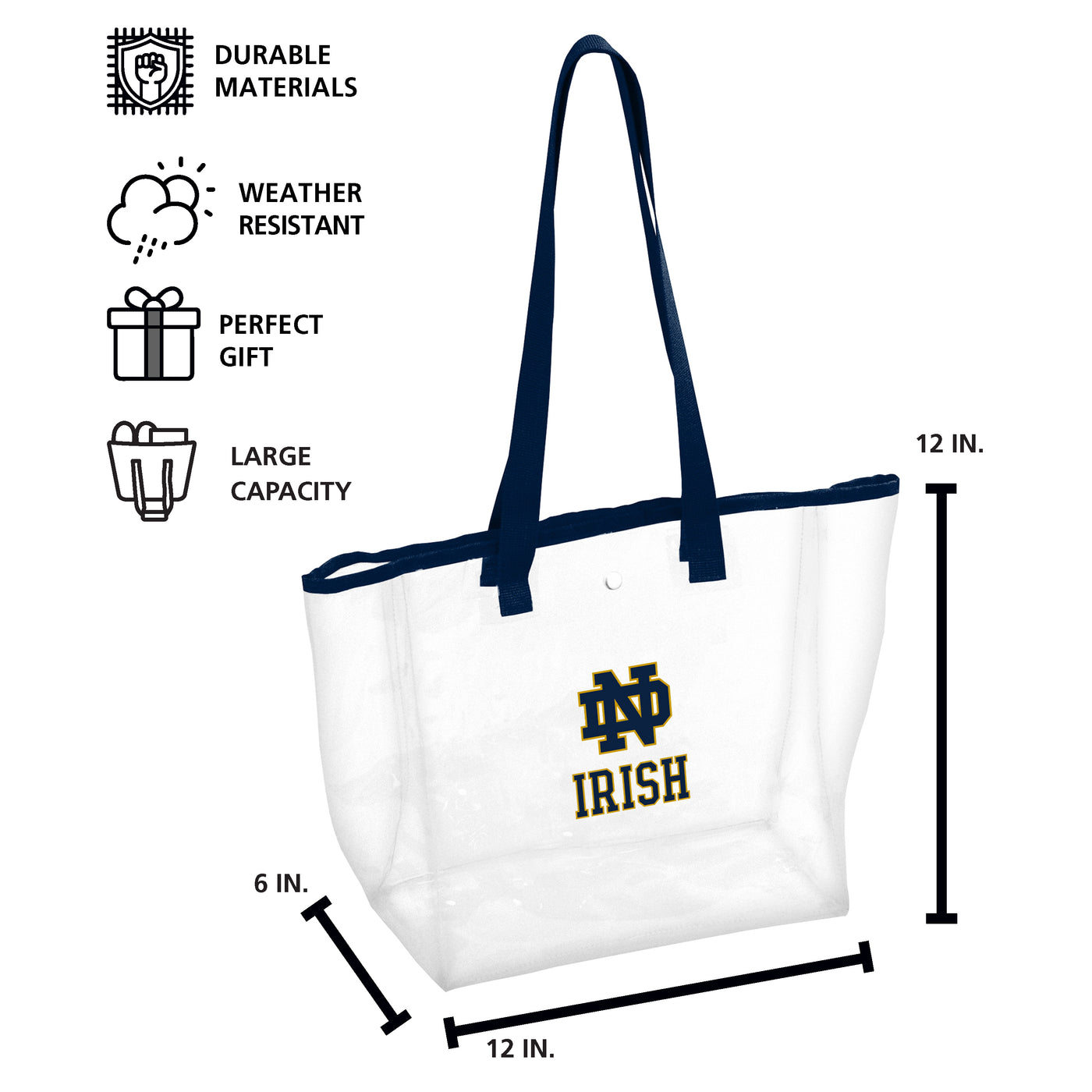 Notre Dame Stadium Clear Bag
