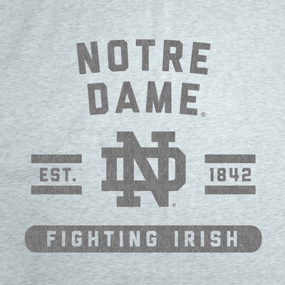 Notre Dame Athletic Gray Sublimated Sweatshirt Blanket