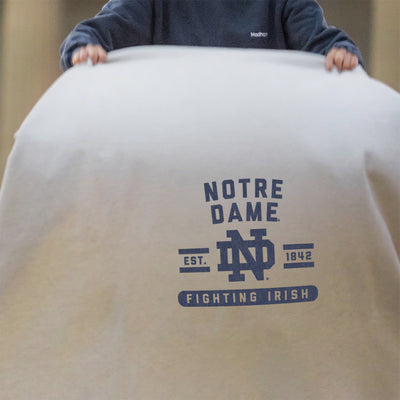 Notre Dame Sublimated Sweatshirt Blanket - Logo Brands
