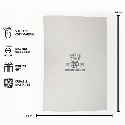 Notre Dame Sublimated Sweatshirt Blanket - Logo Brands