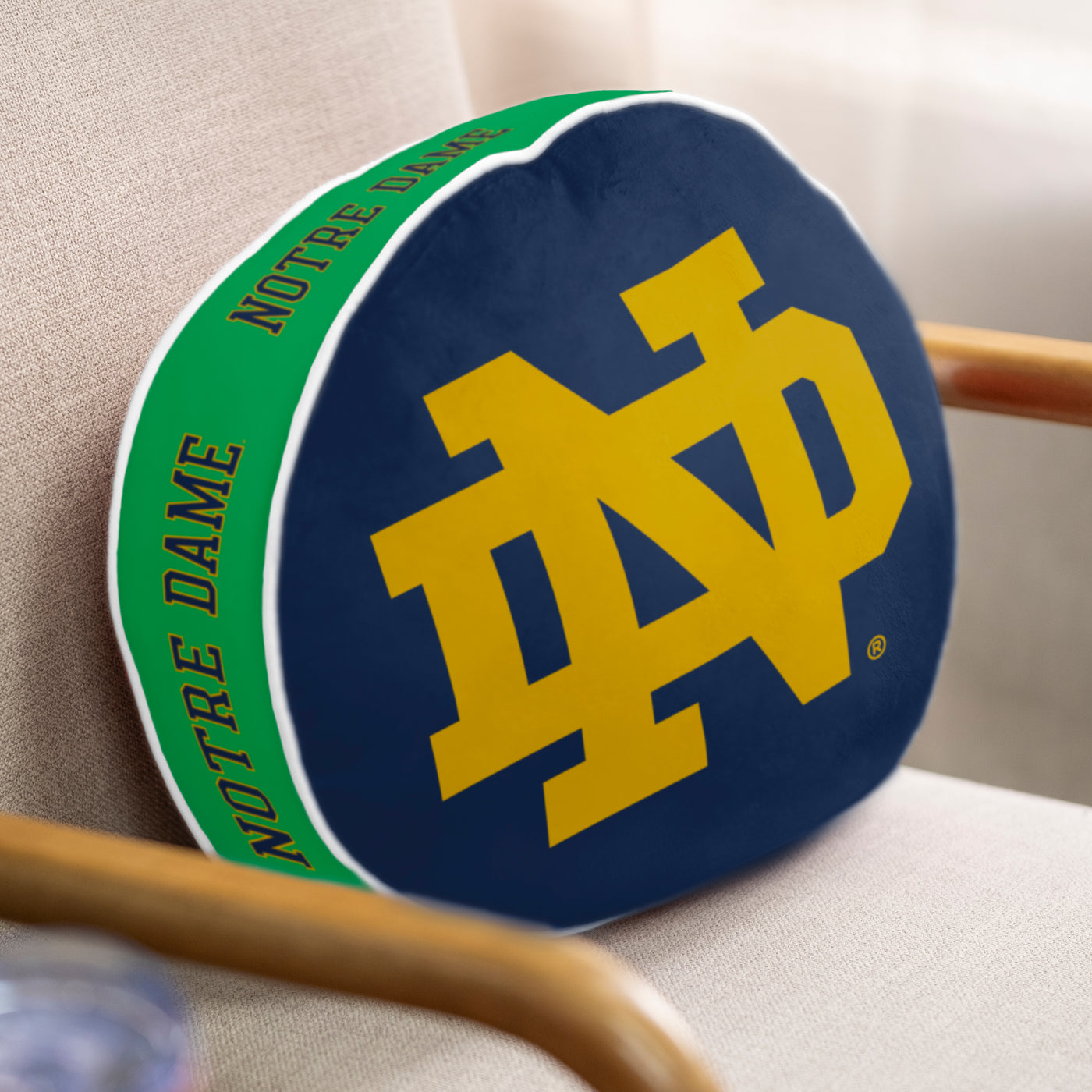 Notre Dame Puff Pillow - Logo Brands