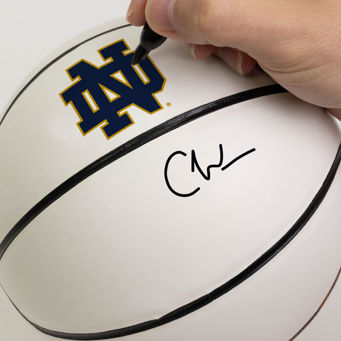 Notre Dame Mini Size Autograph Basketball
