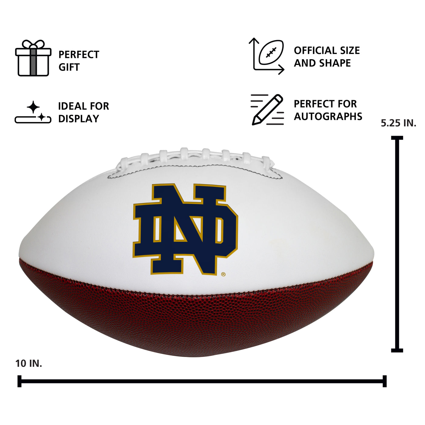 Notre Dame Official-Size Autograph Football