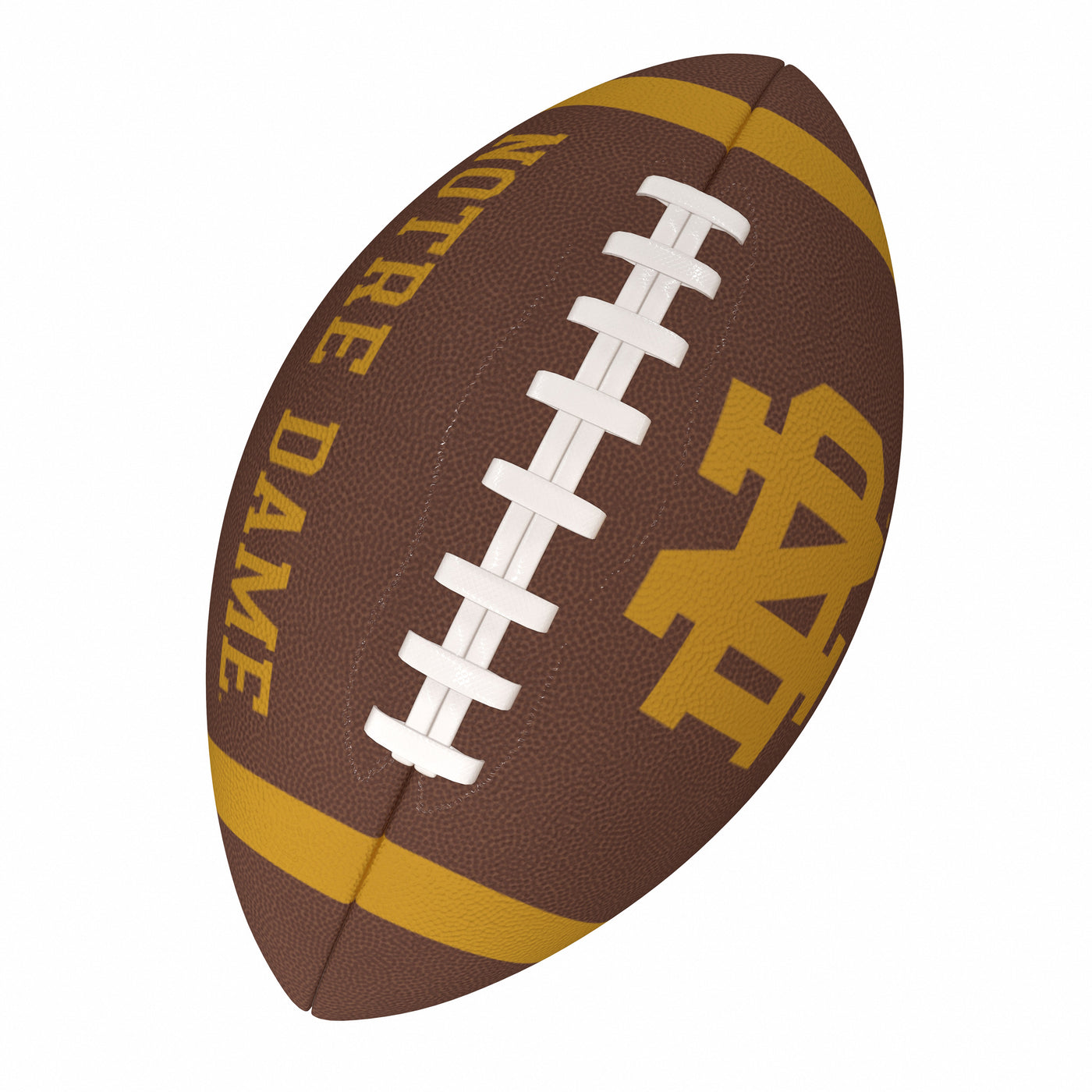 Notre Dame Team Stripe Official-Size Composite Football - Logo Brands