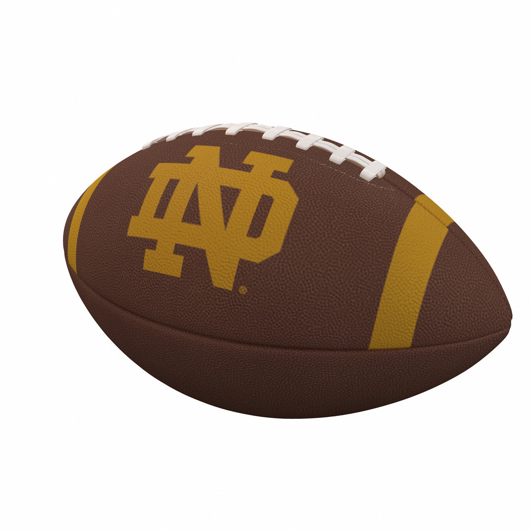 Notre Dame Team Stripe Official-Size Composite Football | Logo Brands