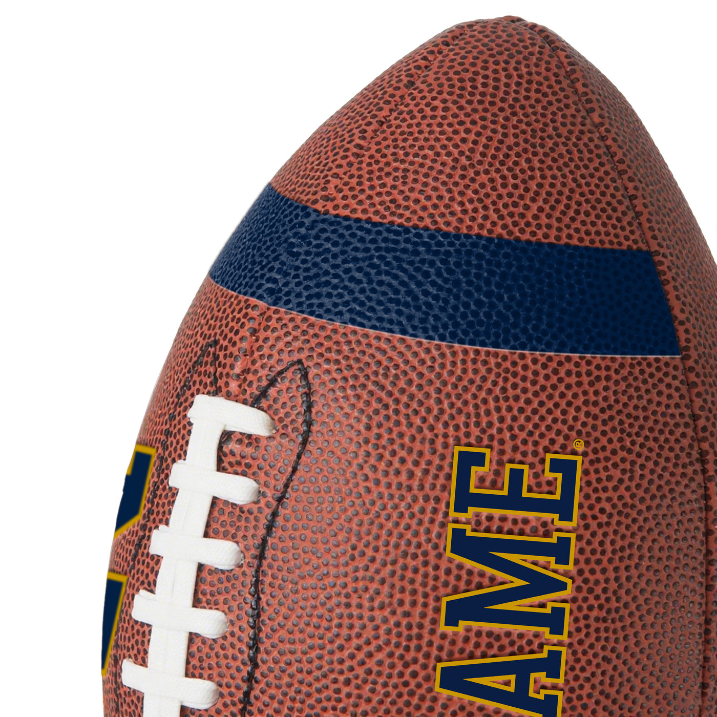 Notre Dame Team Stripe Official-Size Composite Football - Logo Brands