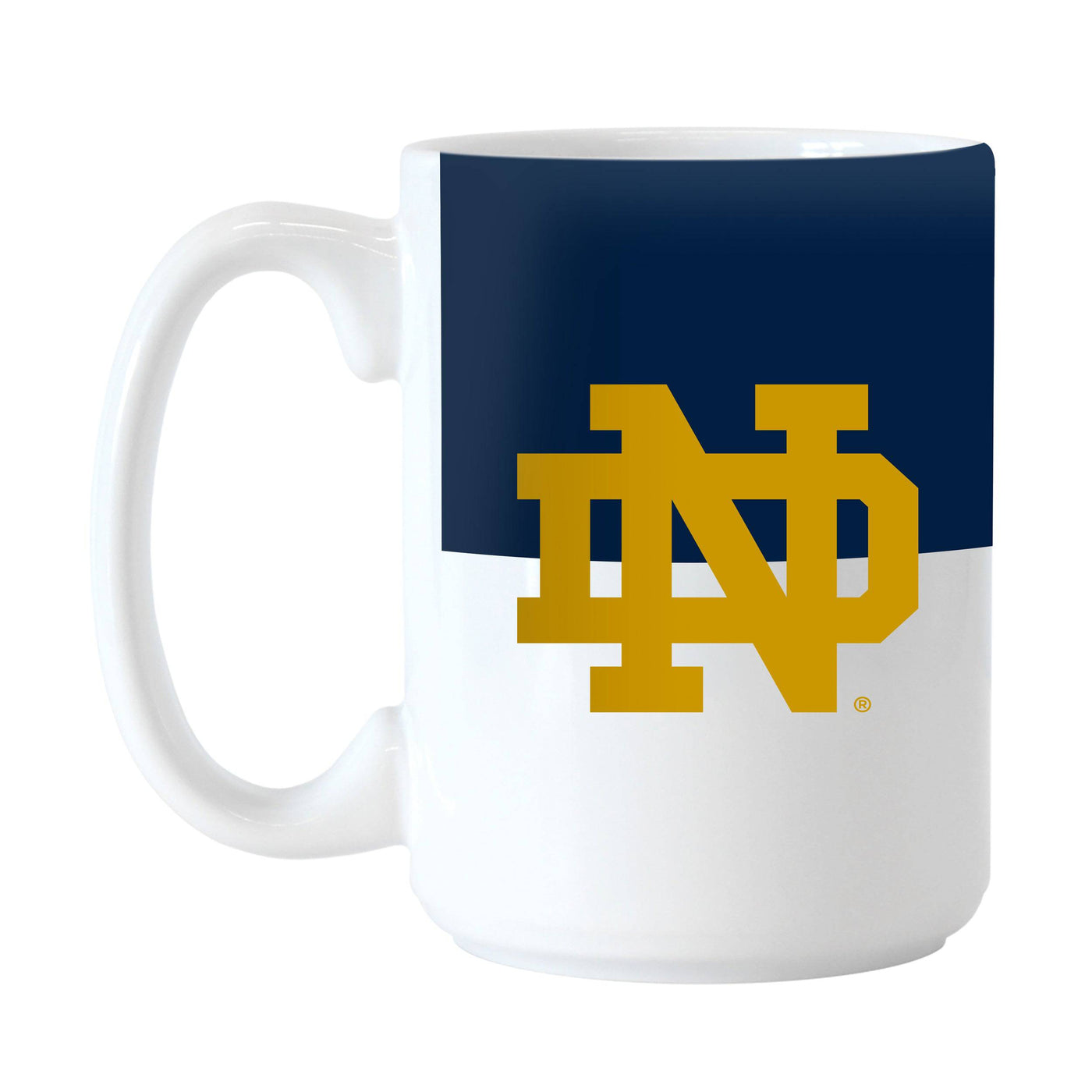 Notre Dame Color Block 15 oz Sublimated Mug