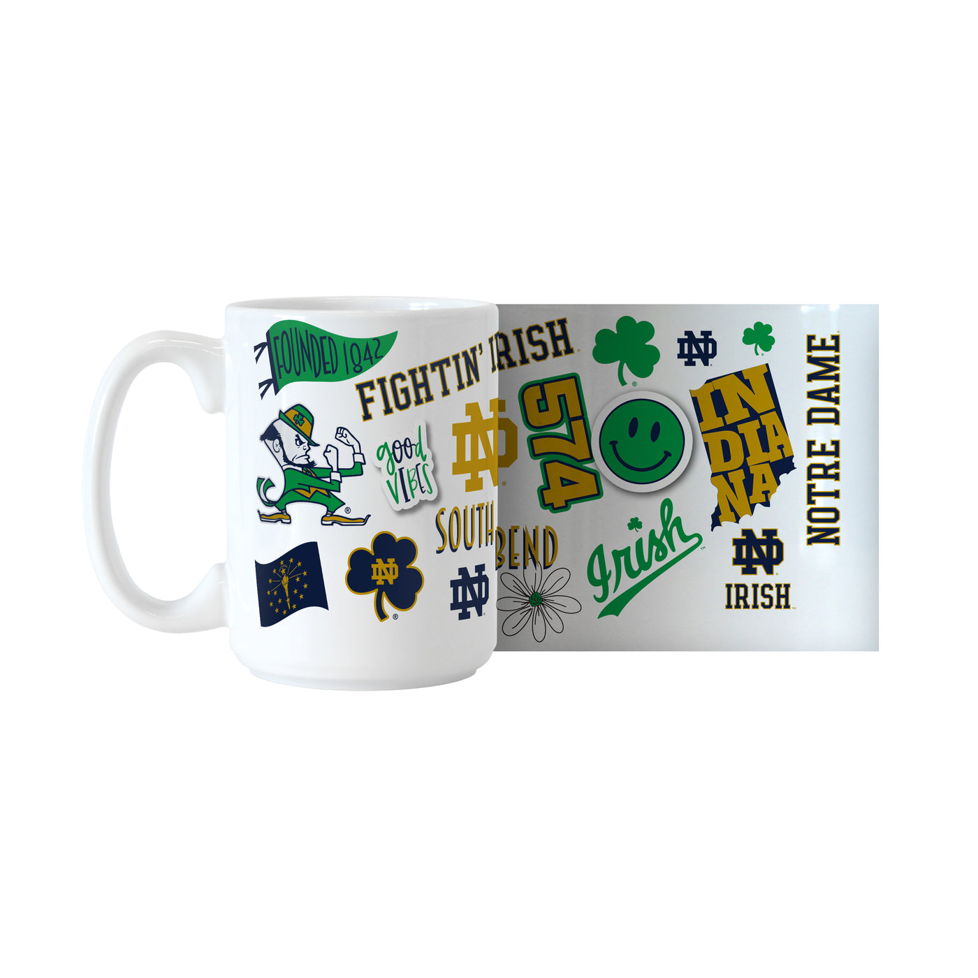 Notre Dame 15oz Native Sublimated Mug