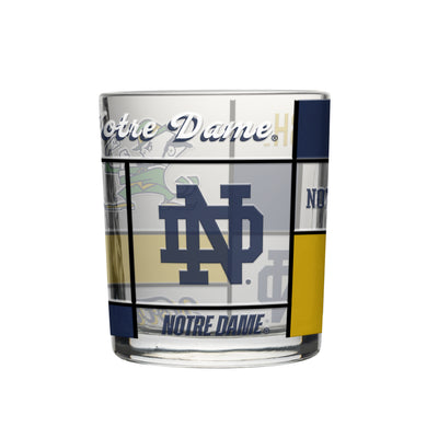 Notre Dame 12oz Quilted Stained Rocks Glass