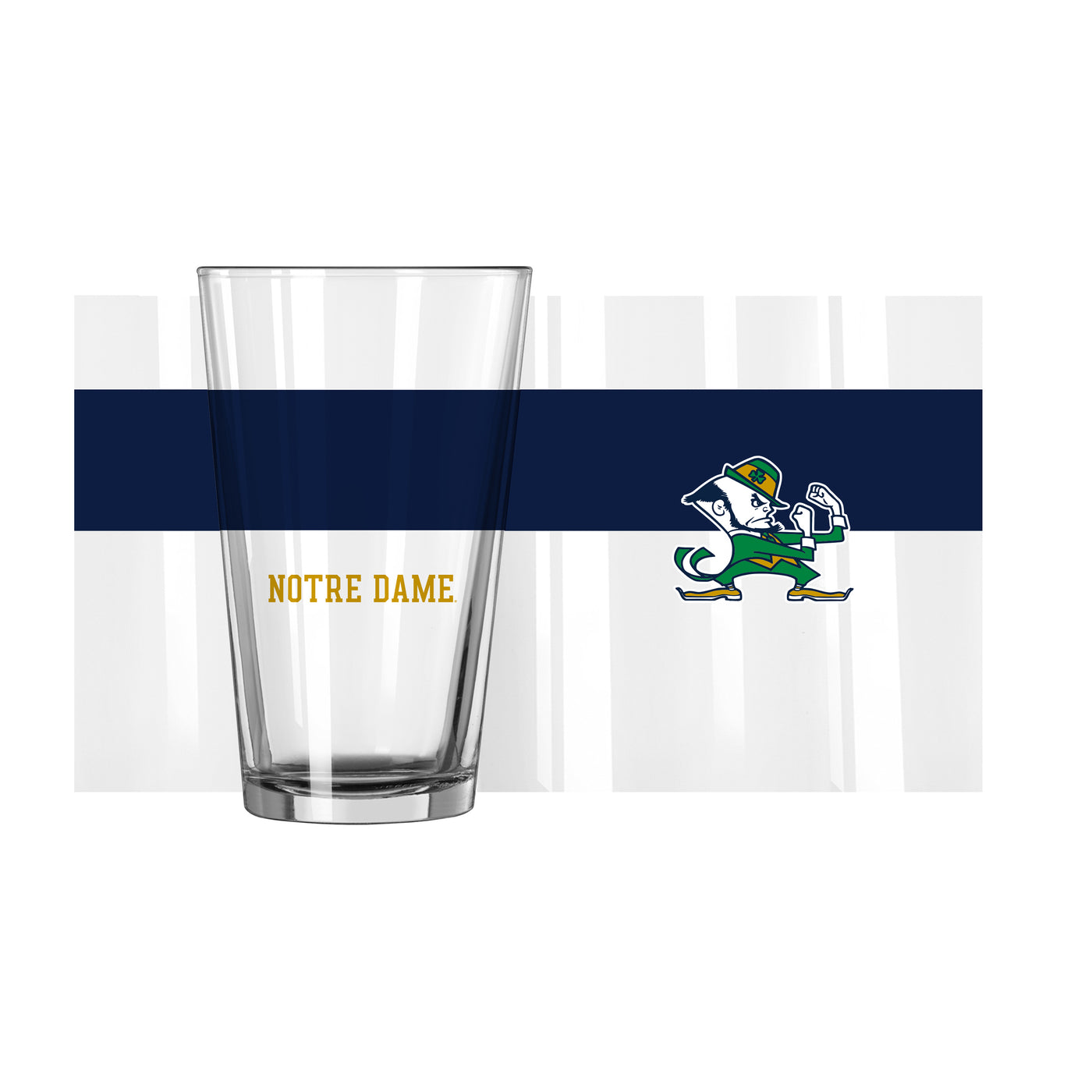 Notre Dame 16oz Colorblock Pint Glass