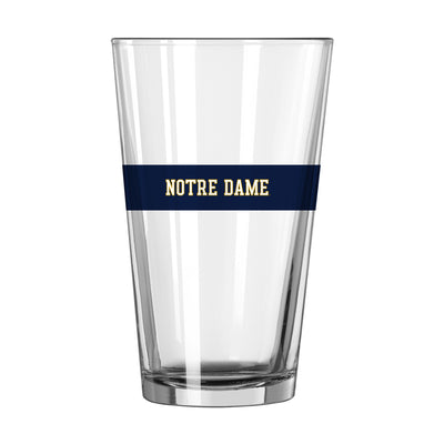 Notre Dame 16oz Stripe Pint Glass