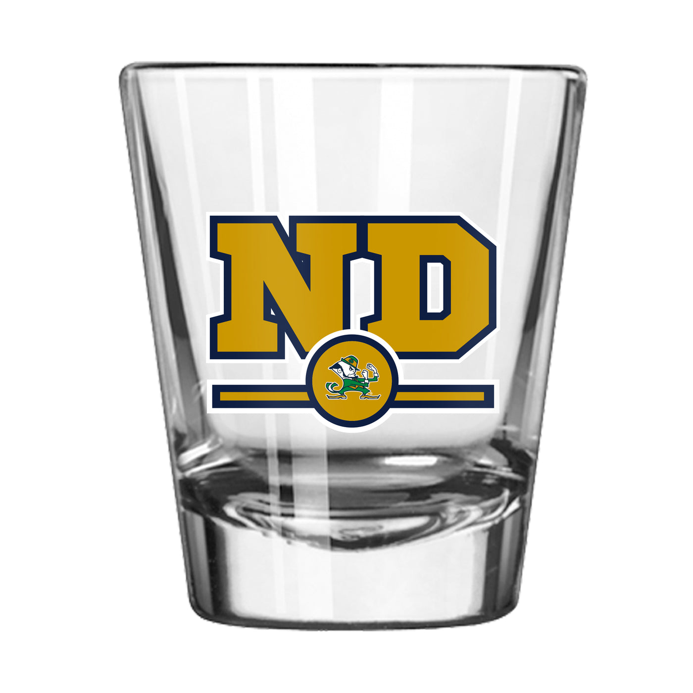 Notre Dame 2oz Letterman Shot Glass