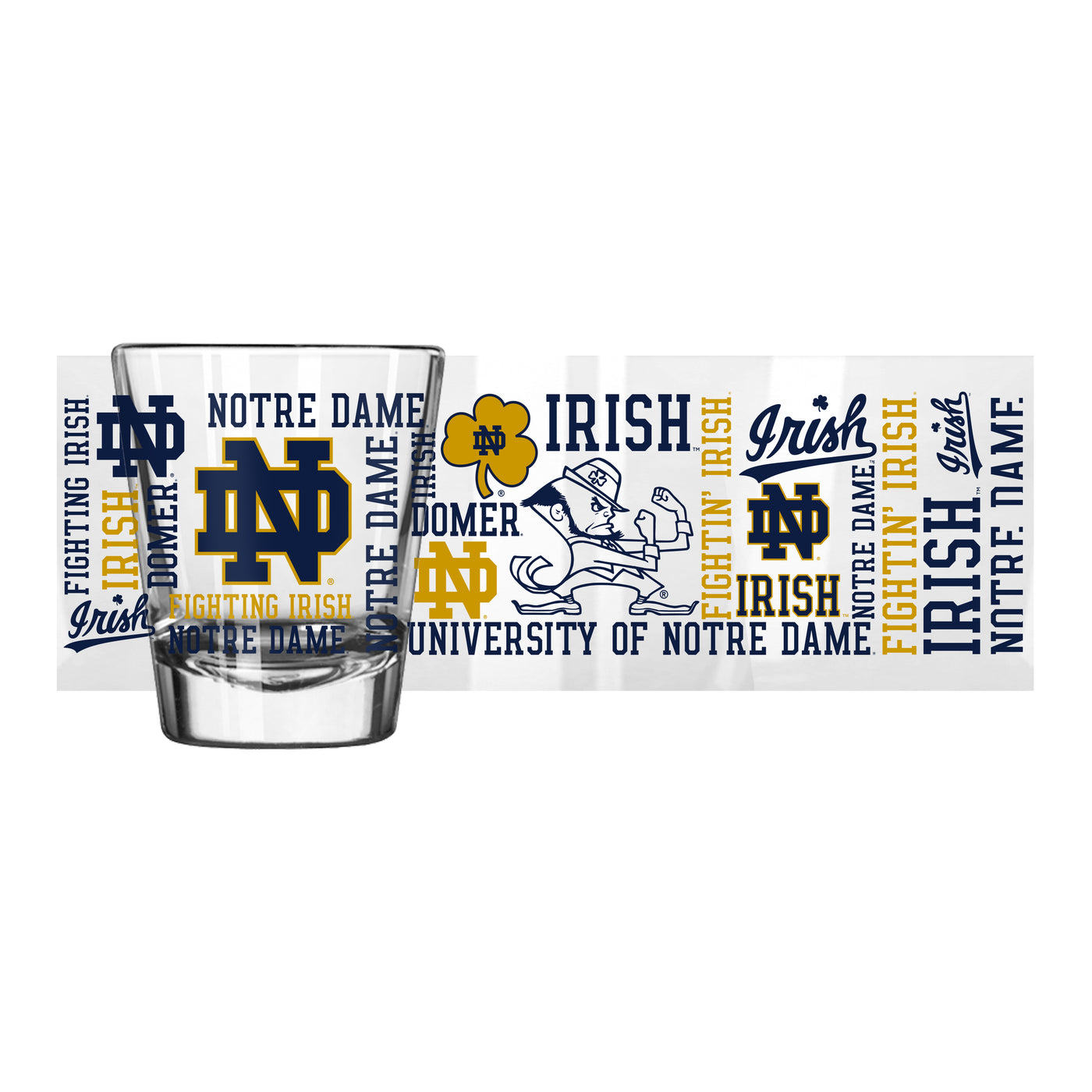 Notre Dame 2oz Spirit Shot Glass